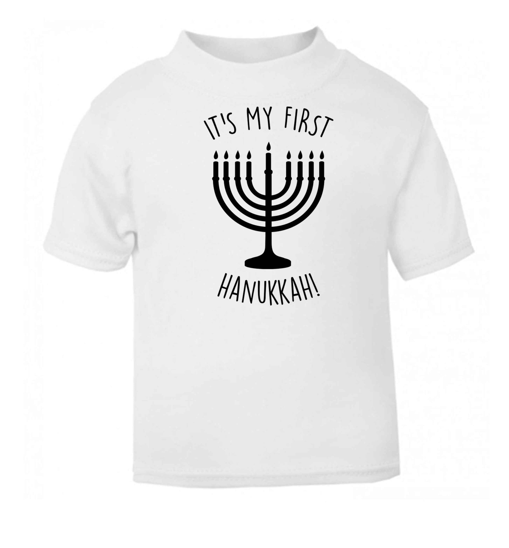 It's my first hanukkah white baby toddler Tshirt 2 Years