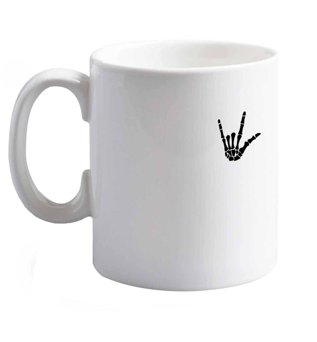 10 oz Favourite Type Pan Pancake ceramic mug right handed