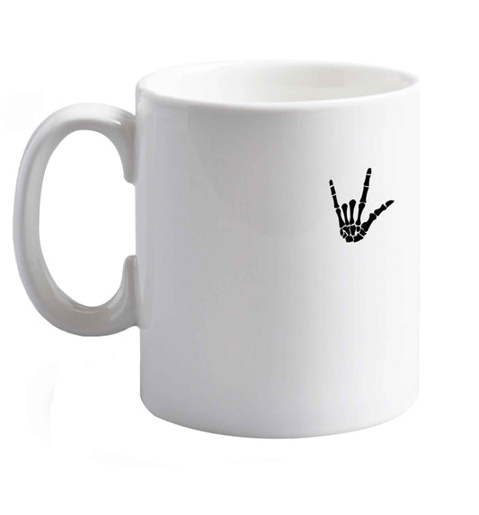 10 oz Favourite Type Pan Pancake ceramic mug right handed