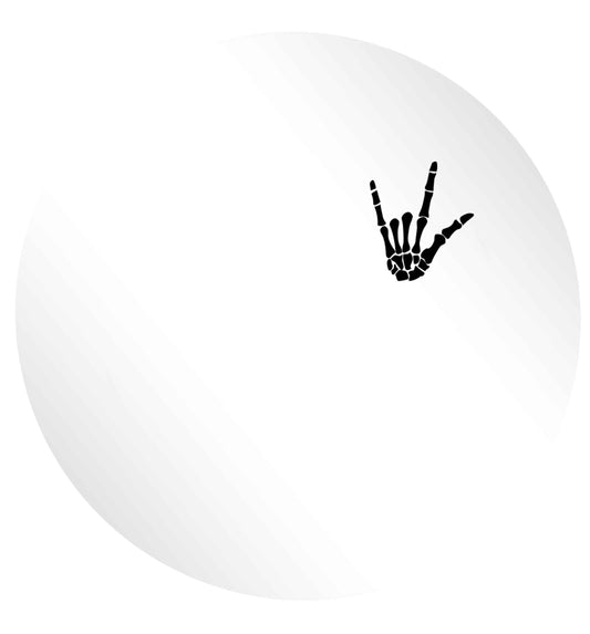 Skeleton Hand Pocket 24 @ 45mm matt circle stickers