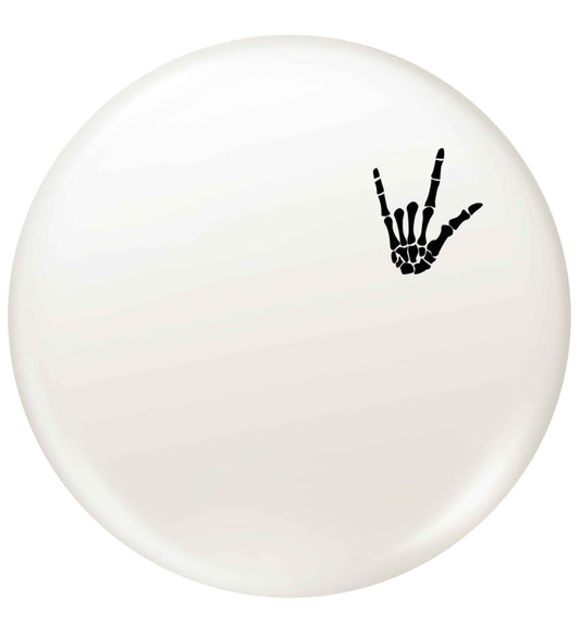 Skeleton Hand Pocket small 25mm Pin badge