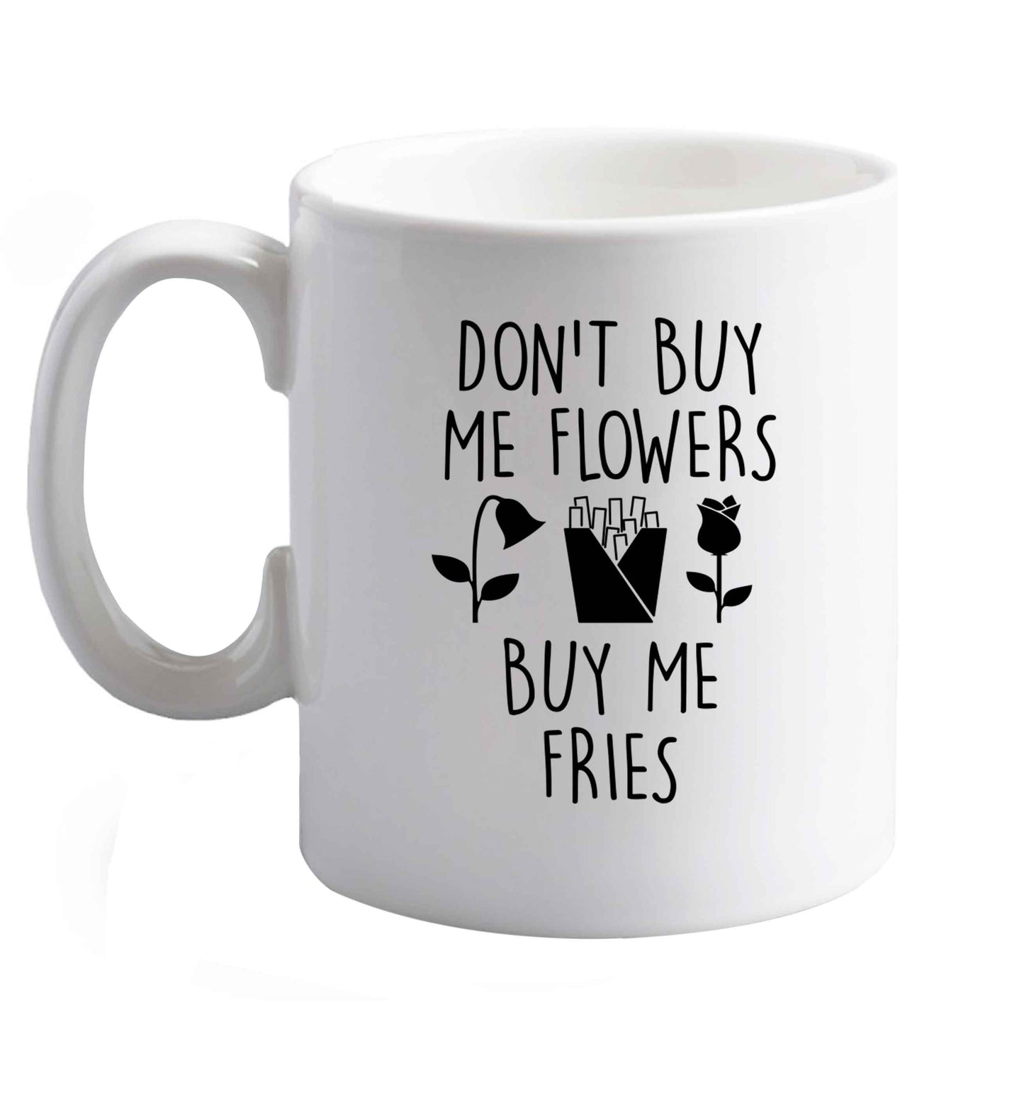10 oz Favourite Type Pan Pancake ceramic mug right handed