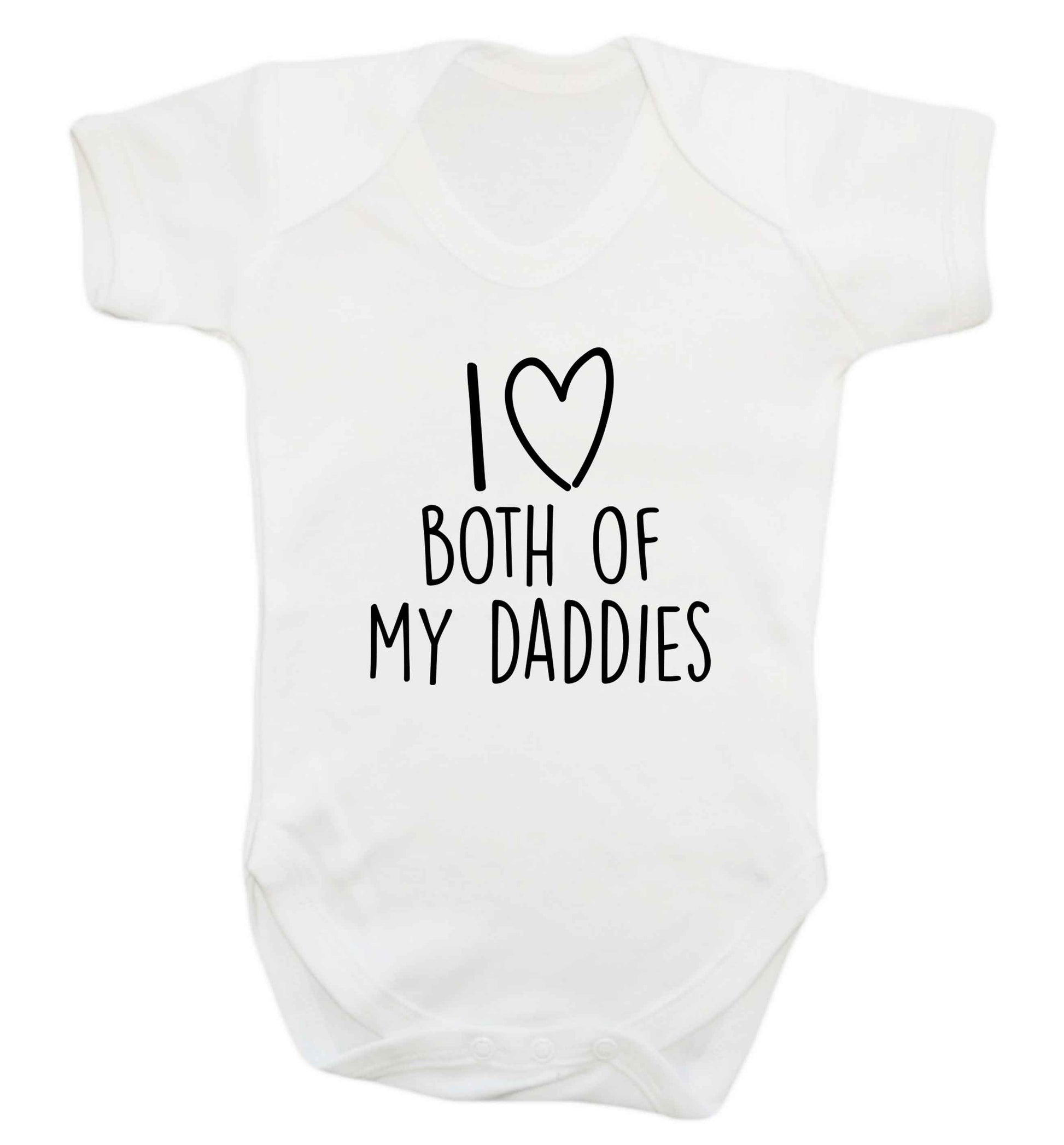I love both of my daddies baby vest white 18-24 months