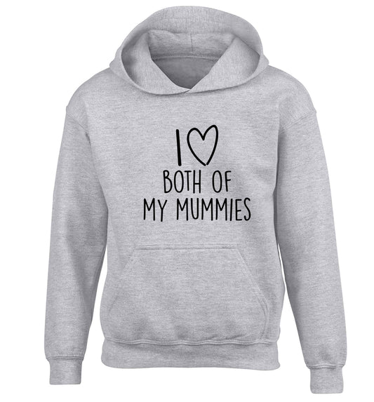 I love both of my mummies children's grey hoodie 12-13 Years