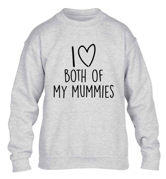 I love both of my mummies children's grey sweater 12-13 Years