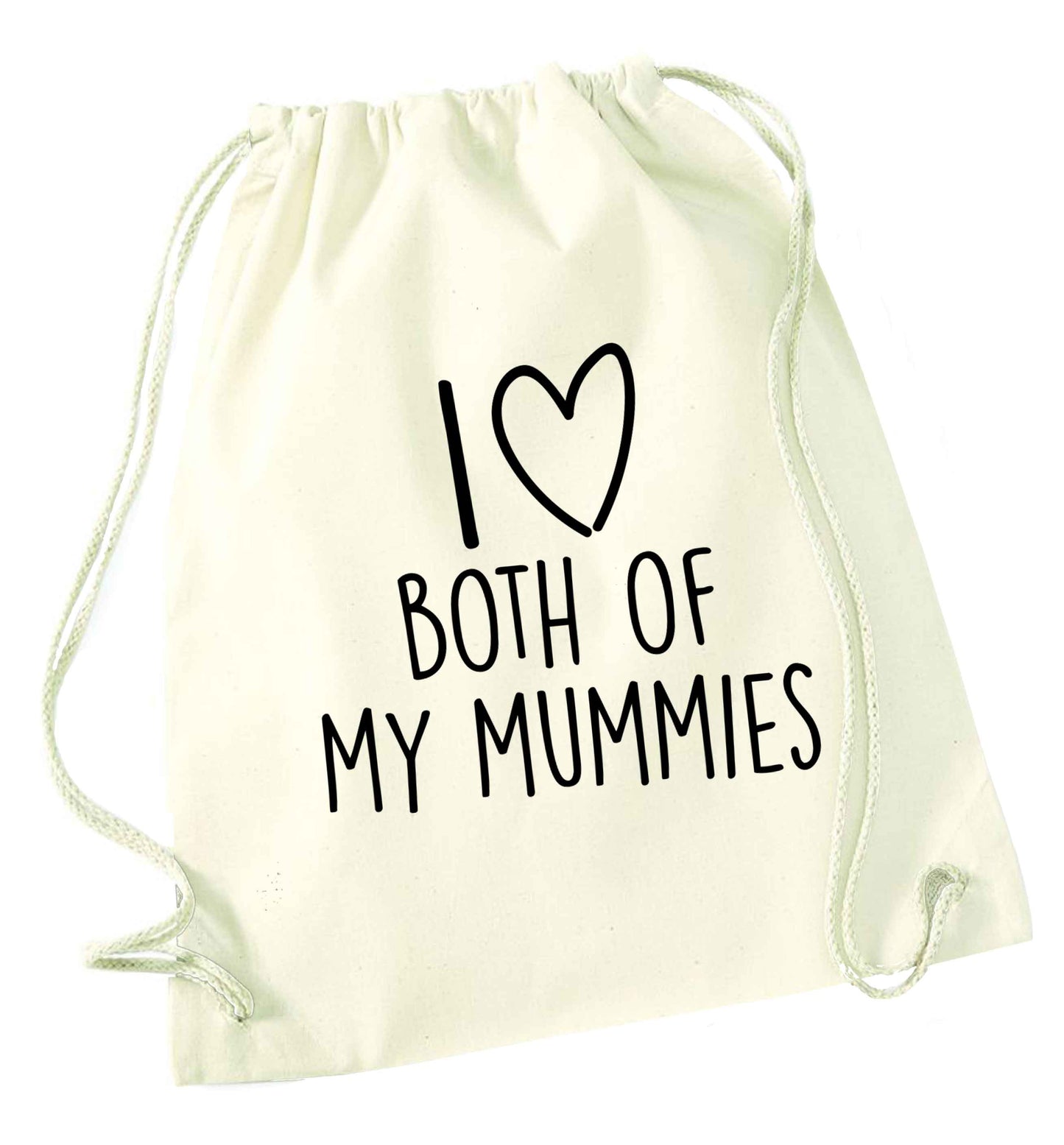 I love both of my mummies natural drawstring bag