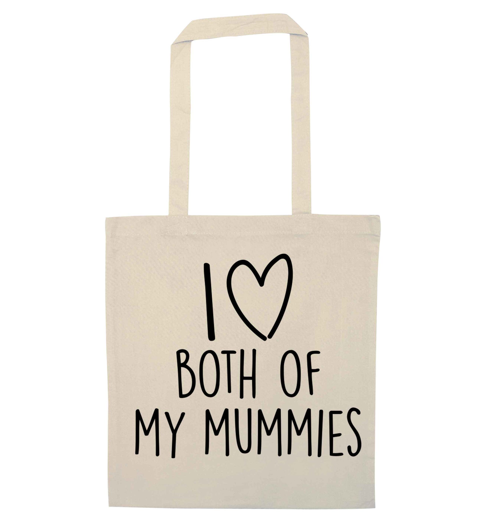 I love both of my mummies natural tote bag