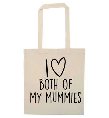 I love both of my mummies natural tote bag