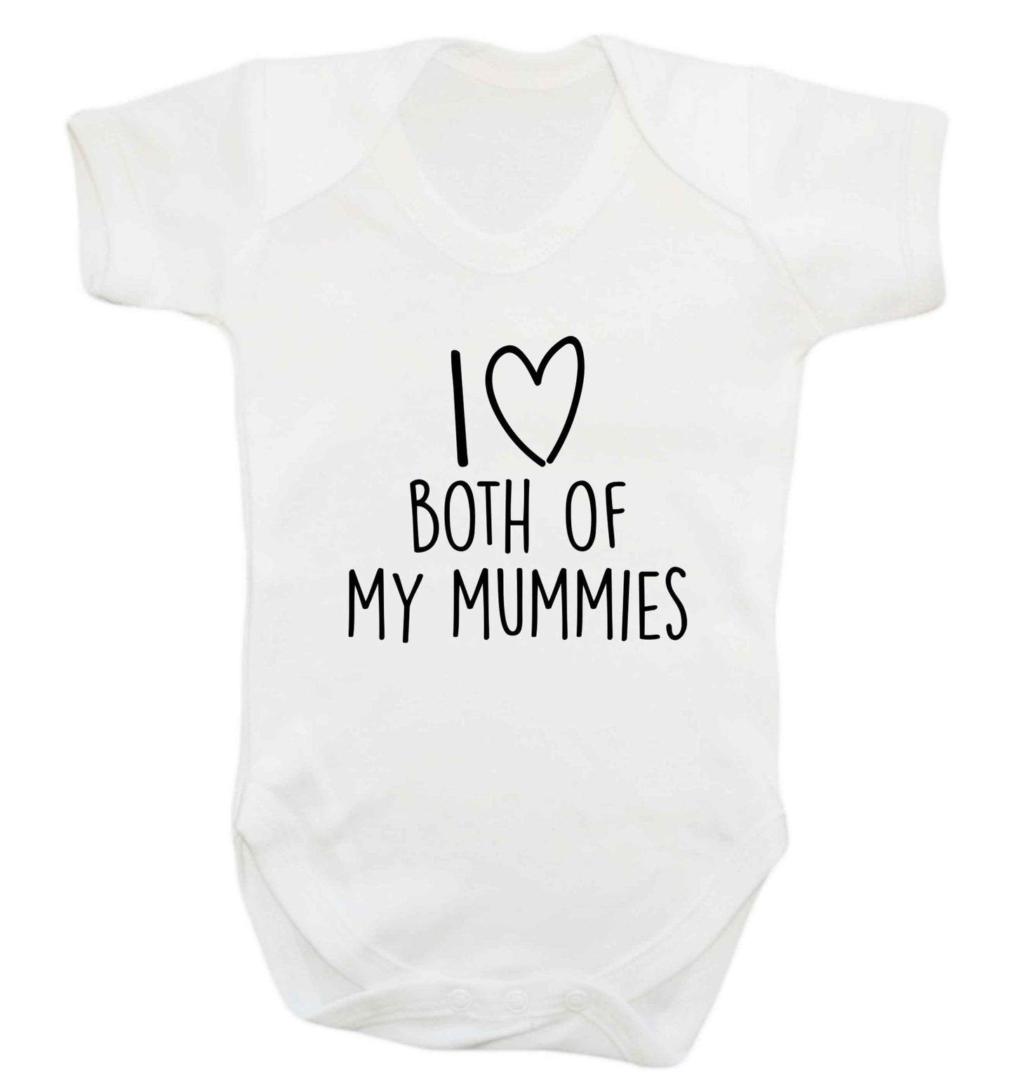 I love both of my mummies baby vest white 18-24 months