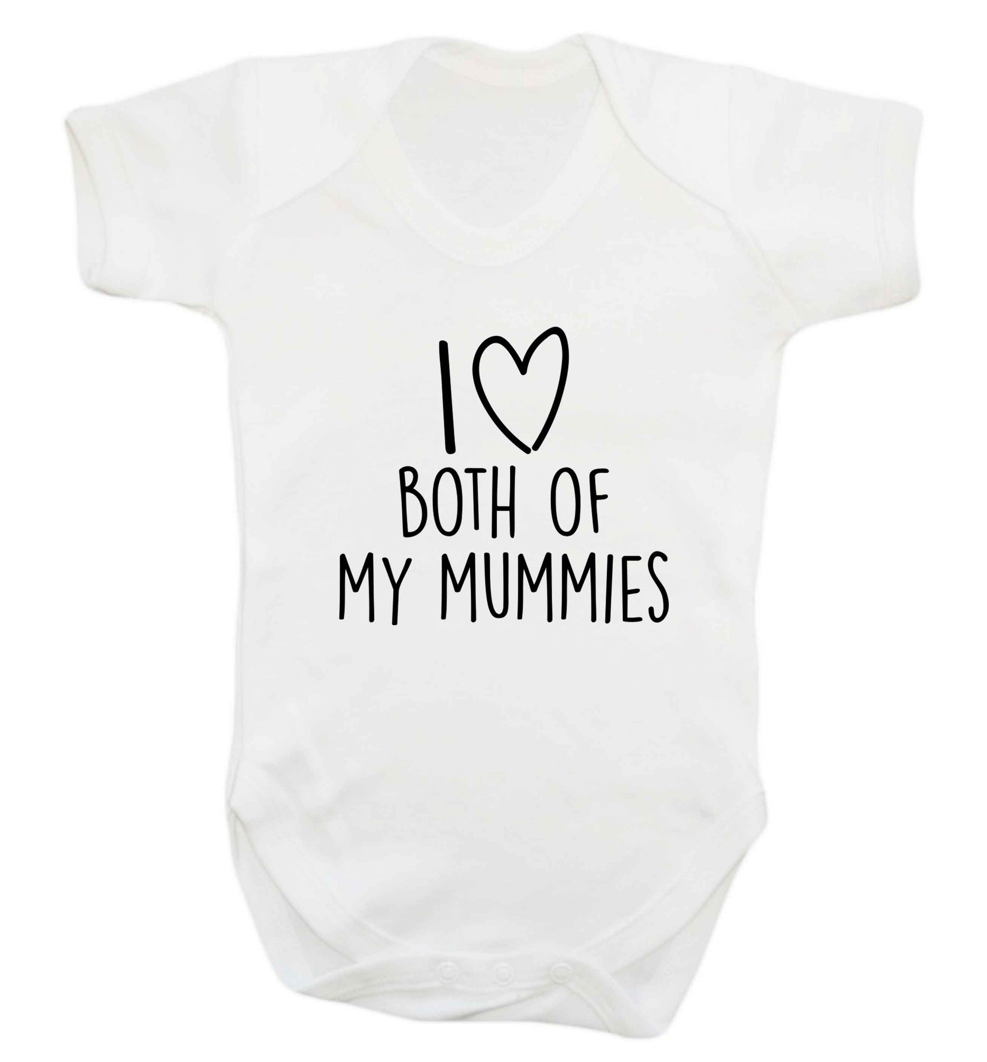 I love both of my mummies baby vest white 18-24 months