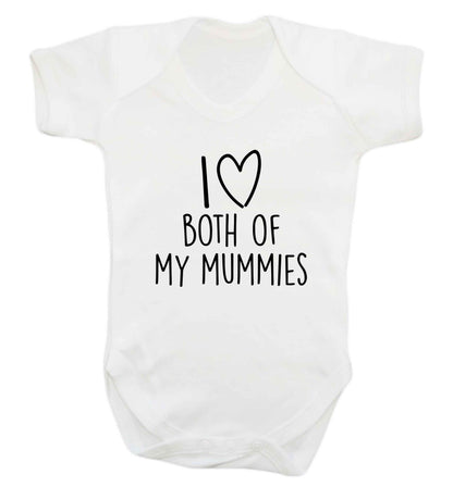 I love both of my mummies baby vest white 18-24 months