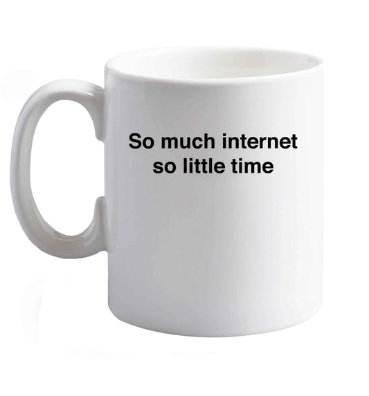 10 oz Favourite Type Pan Pancake ceramic mug right handed