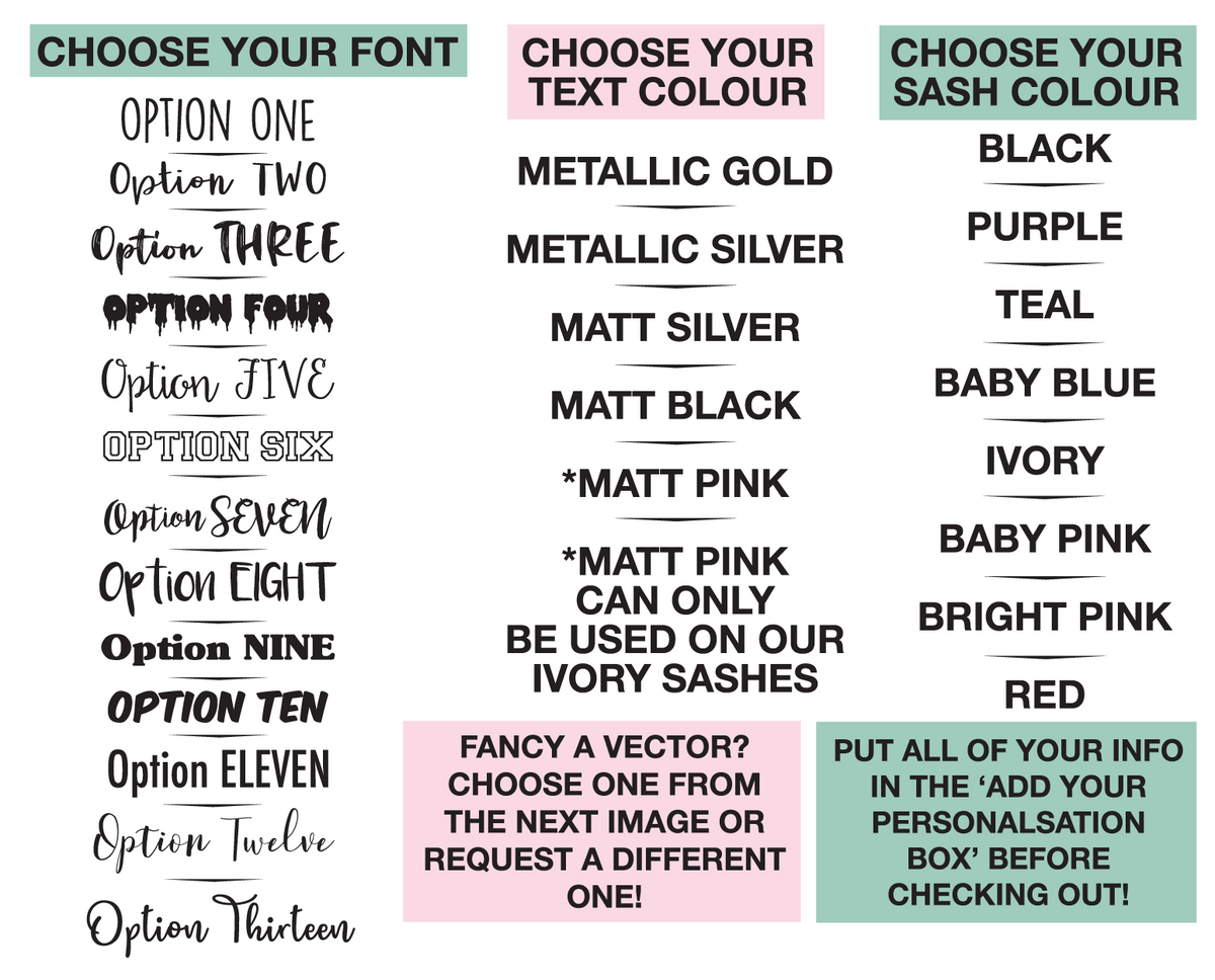 Personalised's princess birthday! | Sash