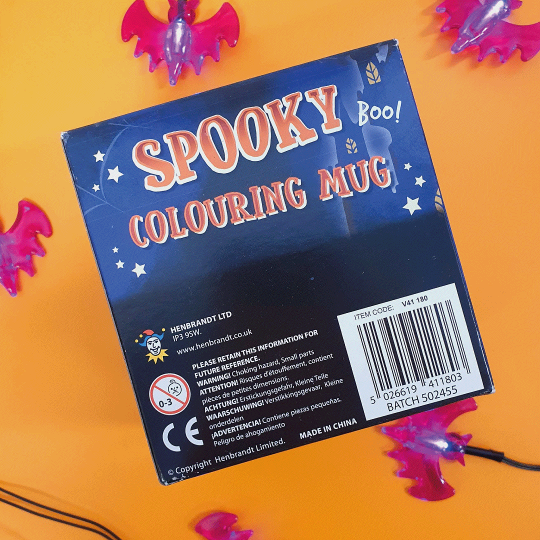 Colour your own Halloween mug | Two pictures included!