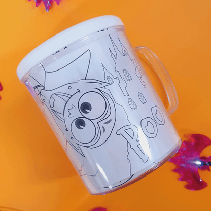 Colour your own Halloween mug | Two pictures included!
