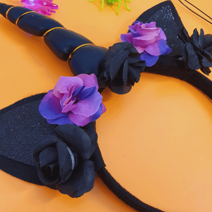 Black and purple unicorn headband | Flox Creative