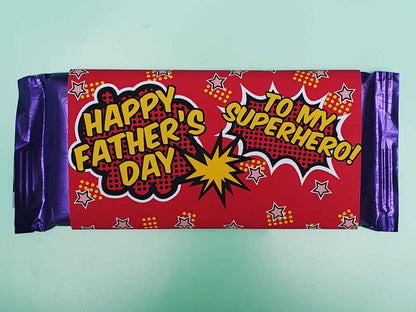 Father's Day Personalised Chocolate Bars | Flox Creative