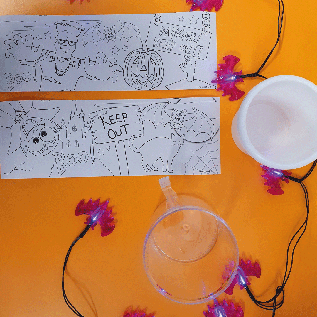 Colour your own Halloween mug | Two pictures included!
