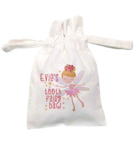 Personalised tooth fairy bag | XS drawstring pouch | Organic Cotton Bag