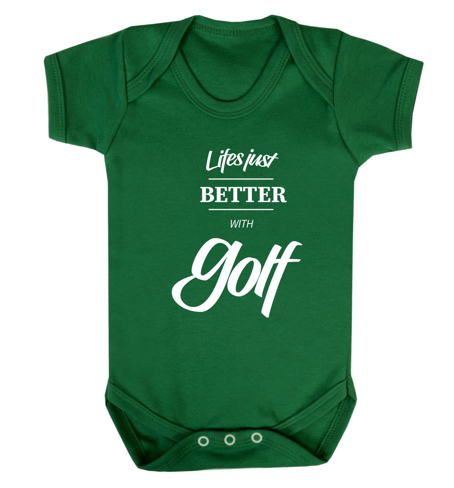 Life is better with golf Baby Vest green 18-24 months