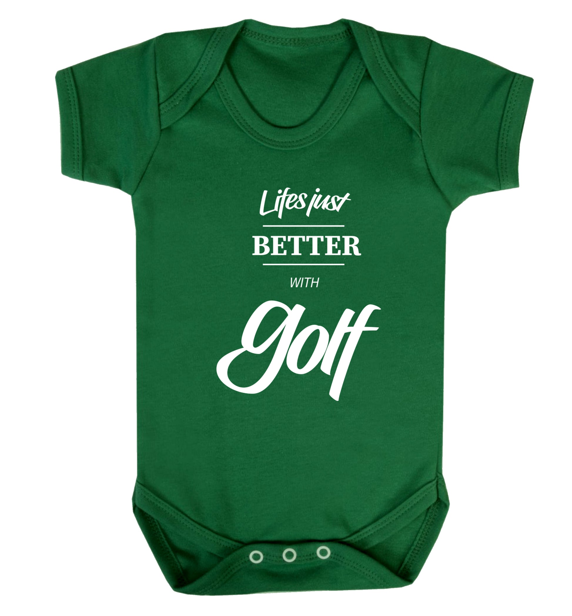 Life is better with golf Baby Vest green 18-24 months