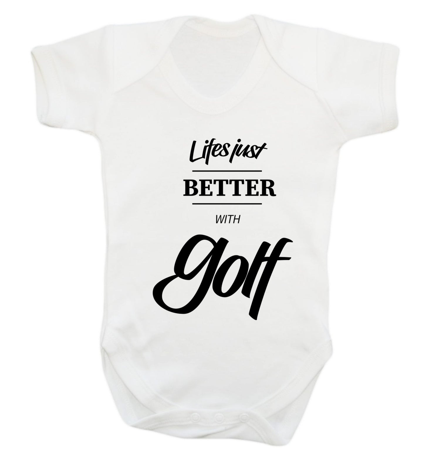 Life is better with golf Baby Vest white 18-24 months