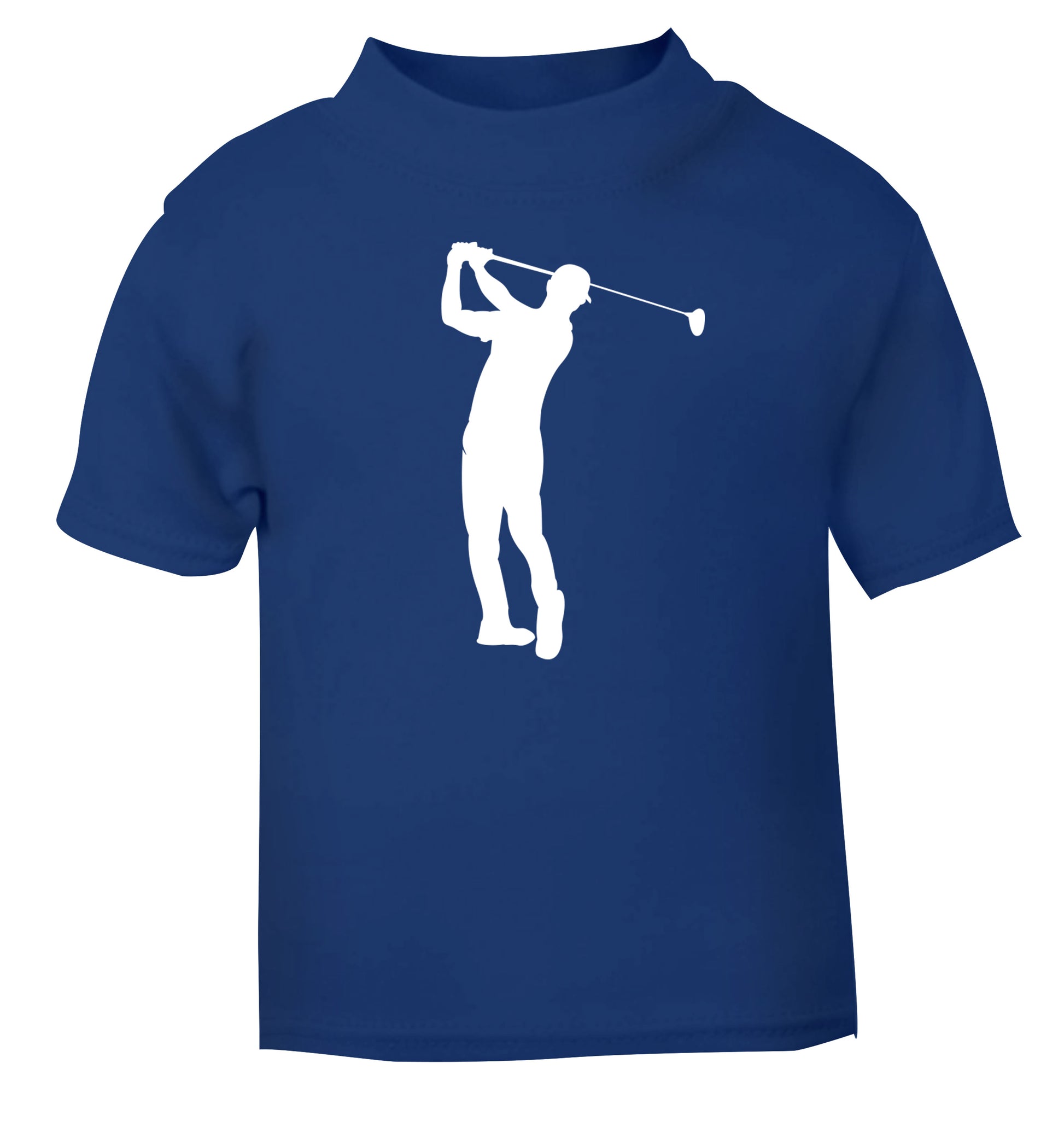 Golfer Illustration blue Baby Toddler Tshirt 2 Years