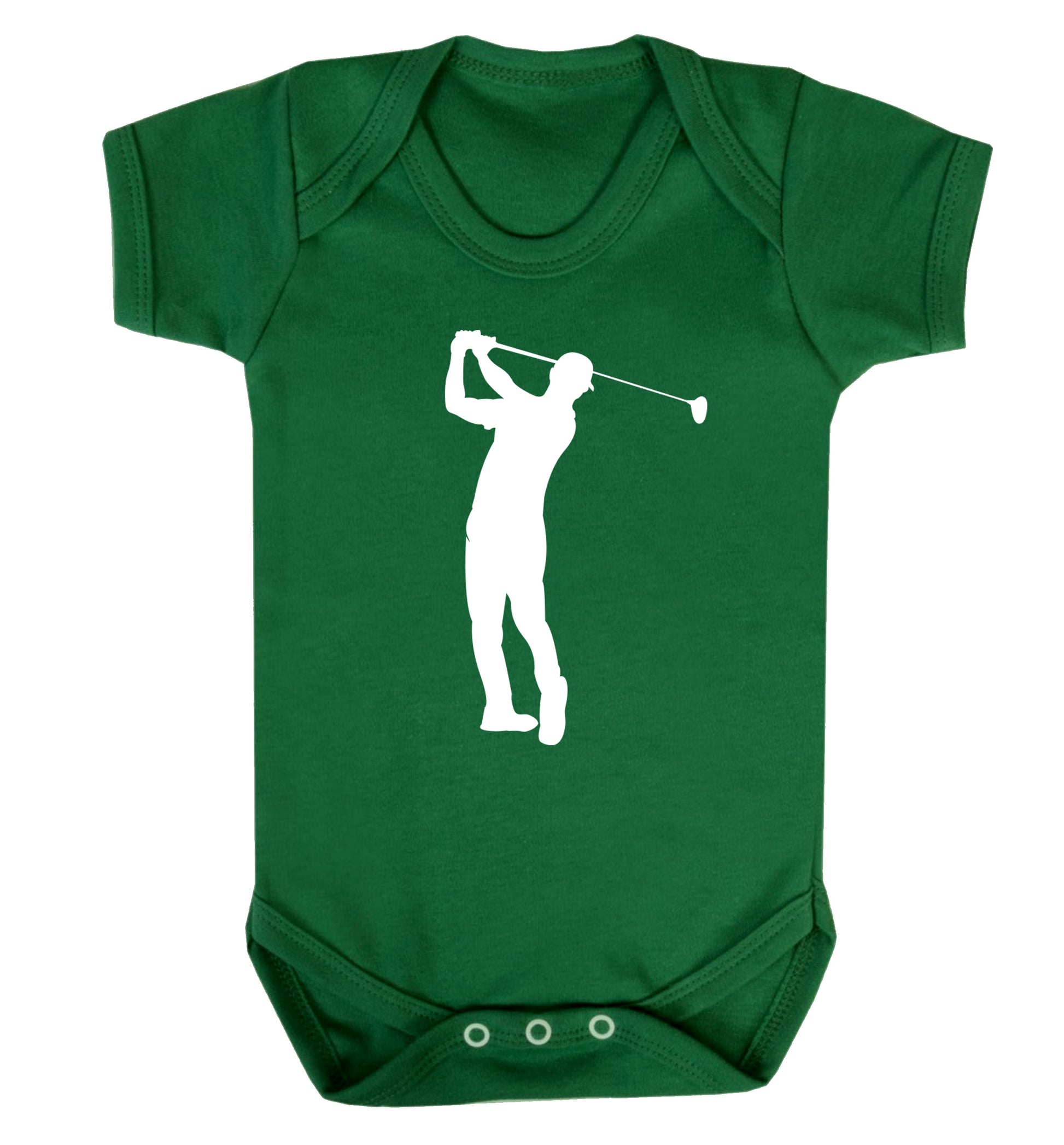 Golfer Illustration Baby Vest green 18-24 months