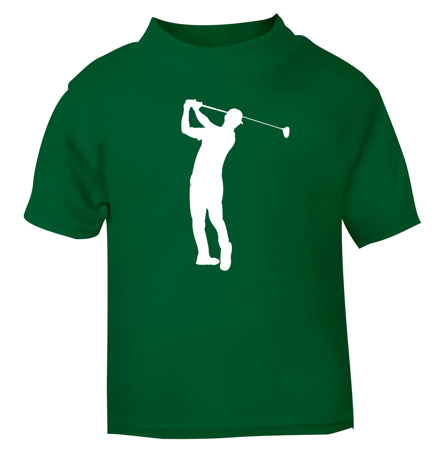 Golfer Illustration green Baby Toddler Tshirt 2 Years