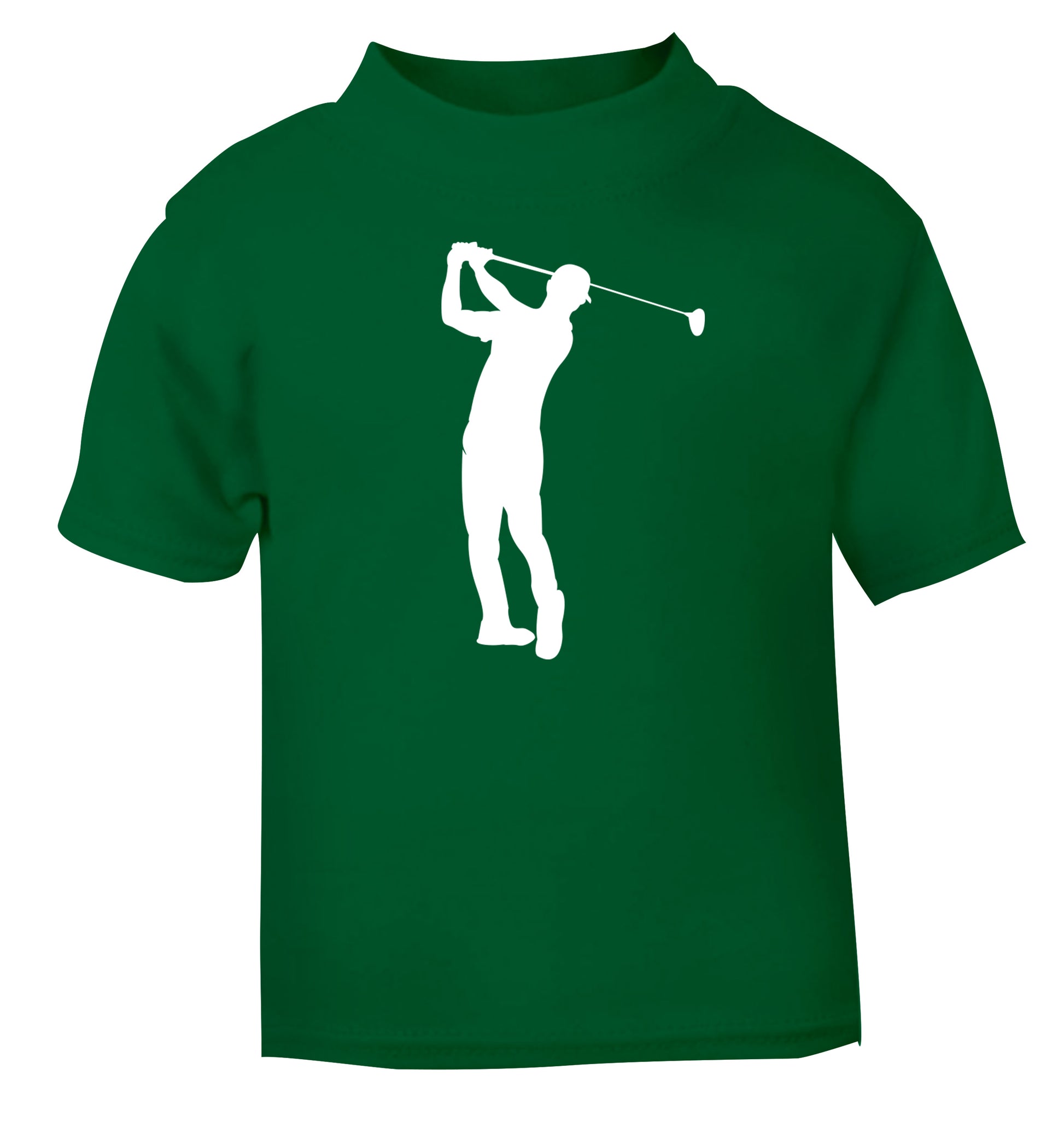 Golfer Illustration green Baby Toddler Tshirt 2 Years