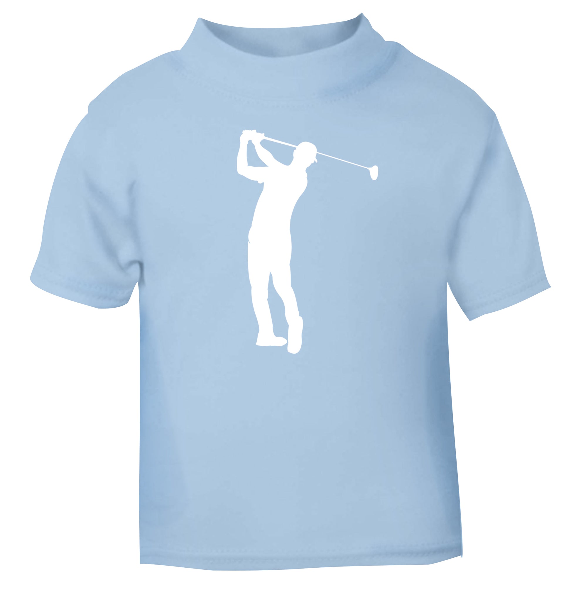 Golfer Illustration light blue Baby Toddler Tshirt 2 Years