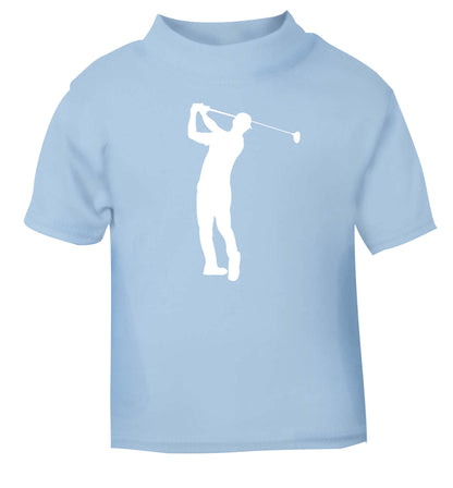 Golfer Illustration light blue Baby Toddler Tshirt 2 Years