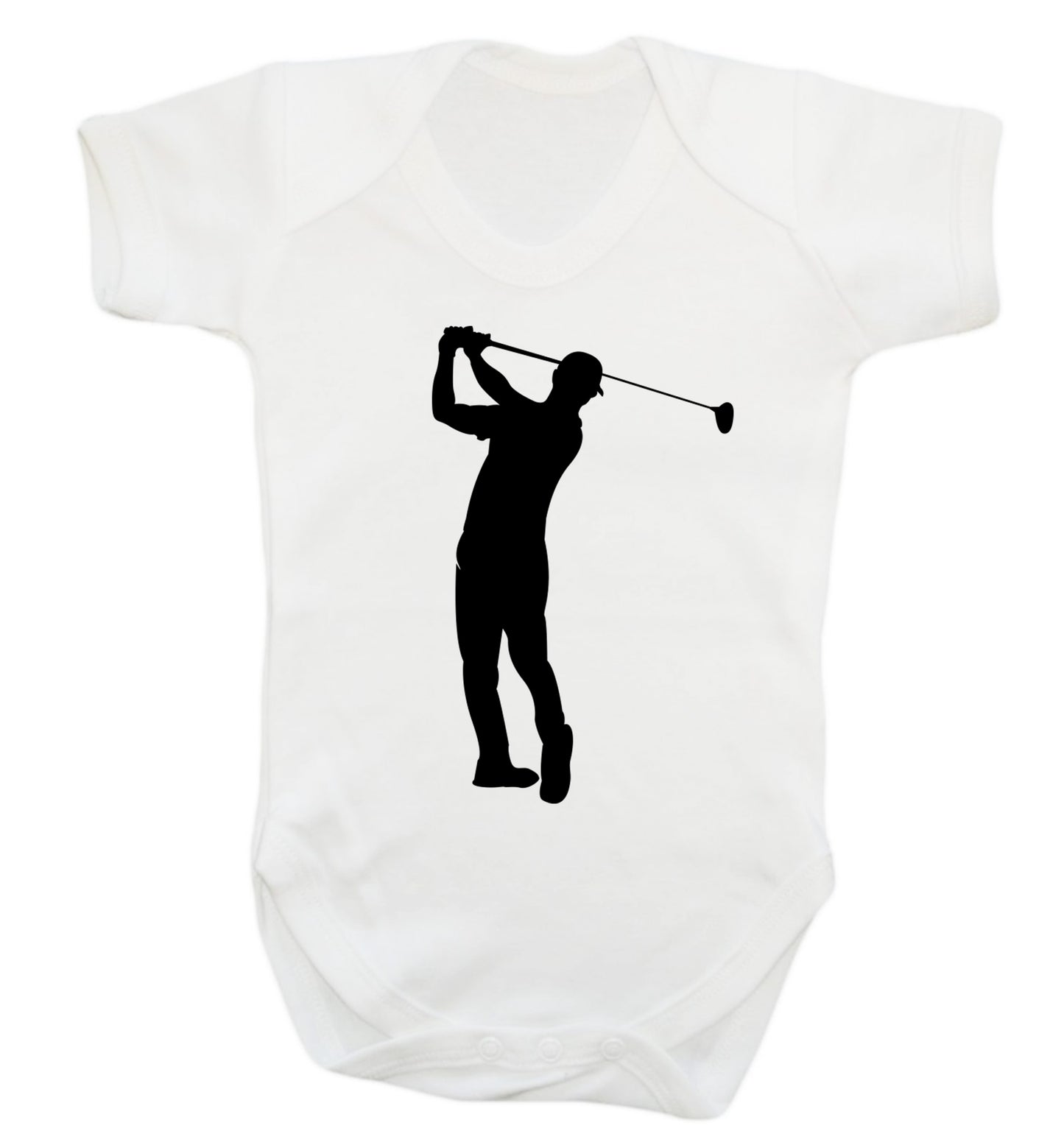 Golfer Illustration Baby Vest white 18-24 months