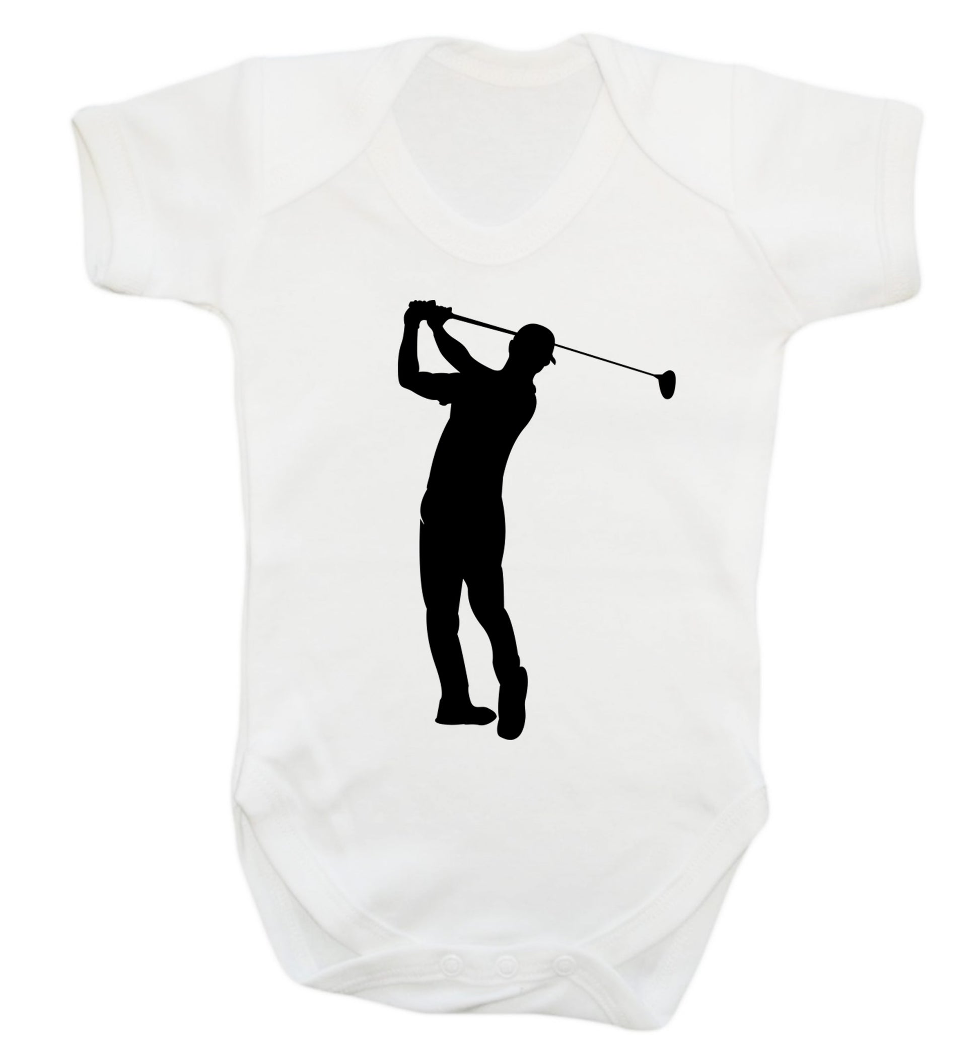 Golfer Illustration Baby Vest white 18-24 months