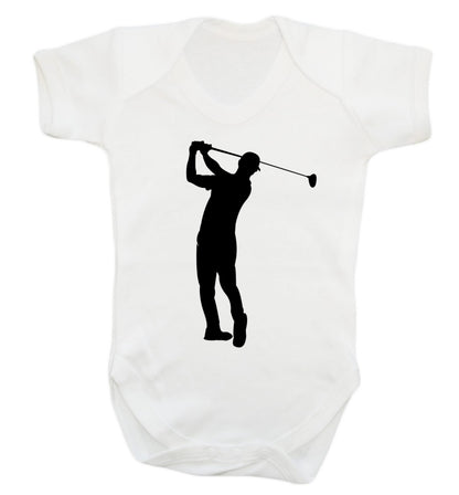 Golfer Illustration Baby Vest white 18-24 months