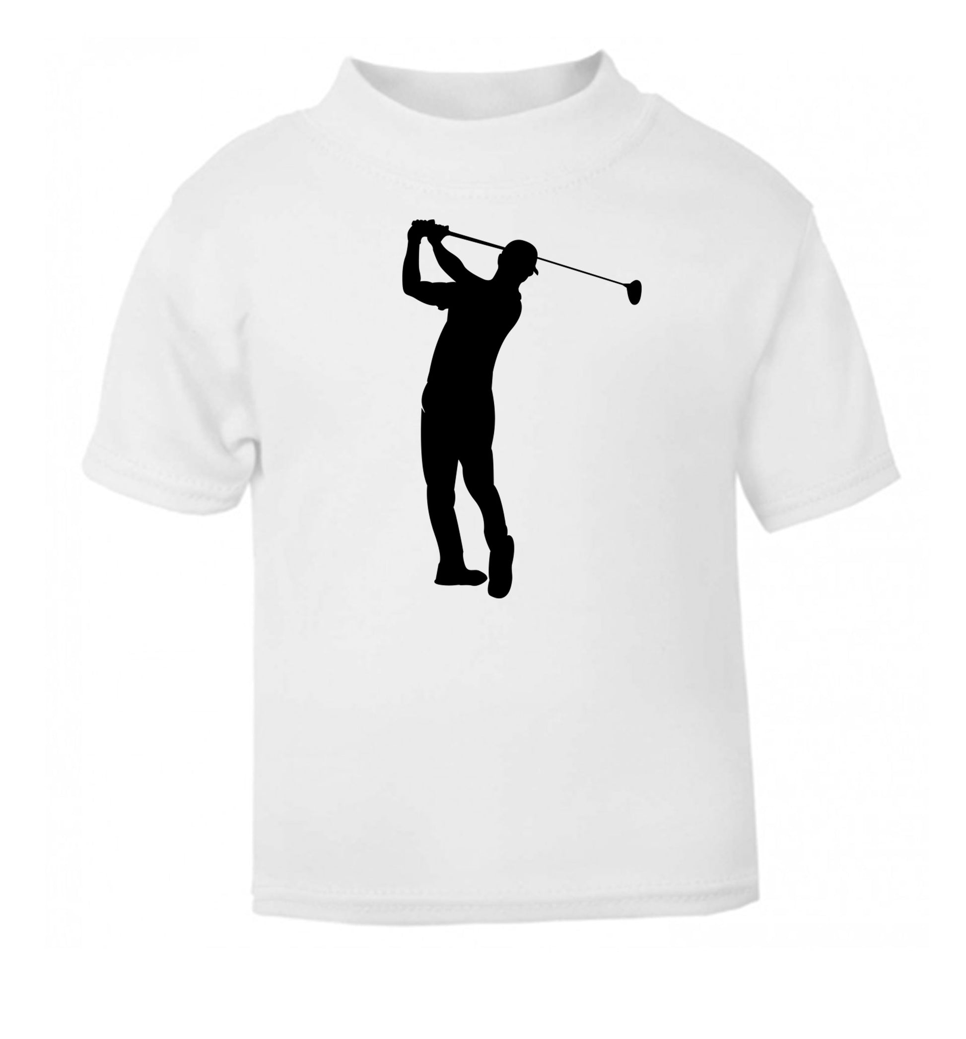 Golfer Illustration white Baby Toddler Tshirt 2 Years