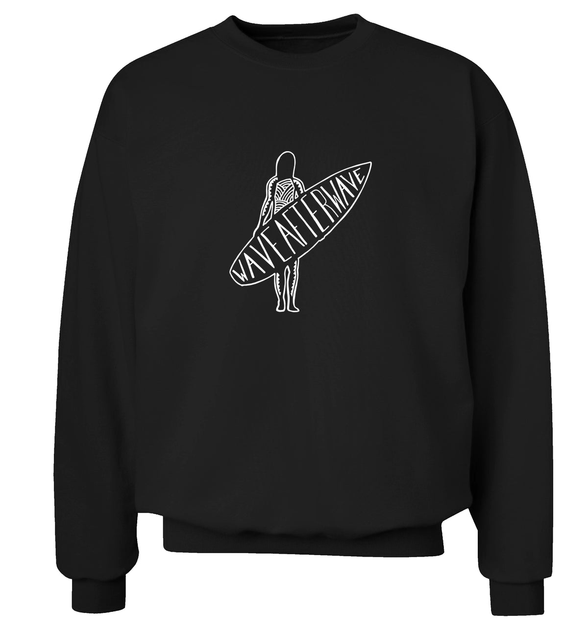 Wave after wave Adult's unisex black Sweater 2XL
