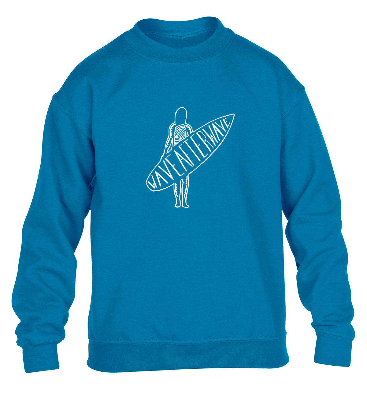 Wave after wave children's blue sweater 12-13 Years