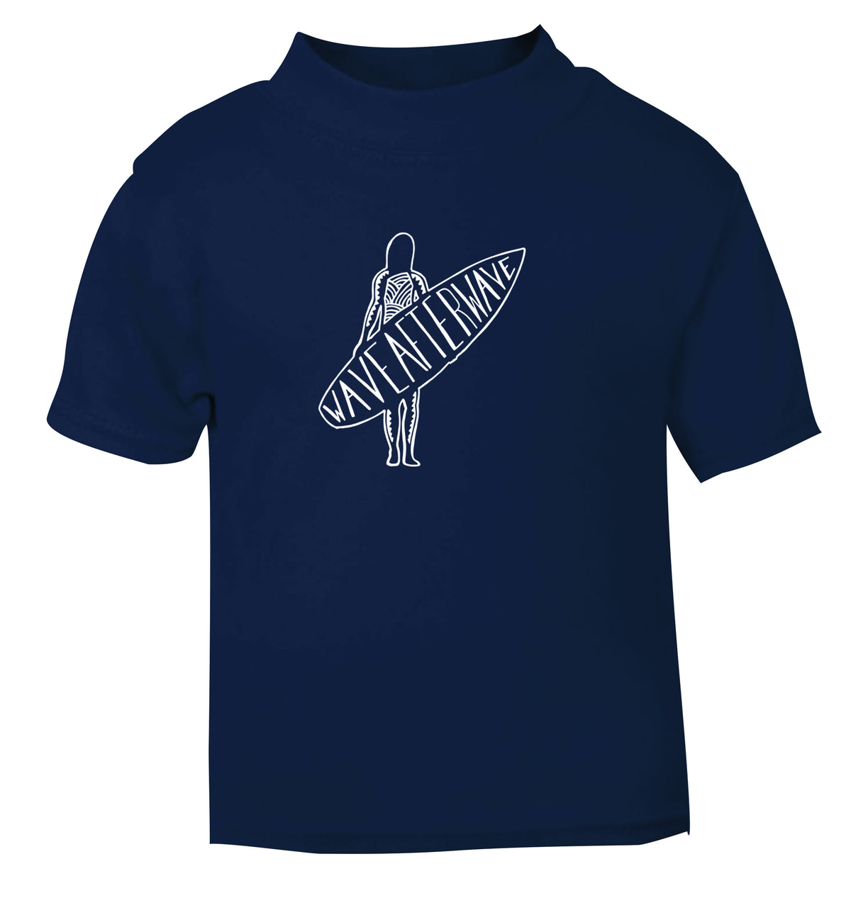 Wave after wave navy Baby Toddler Tshirt 2 Years