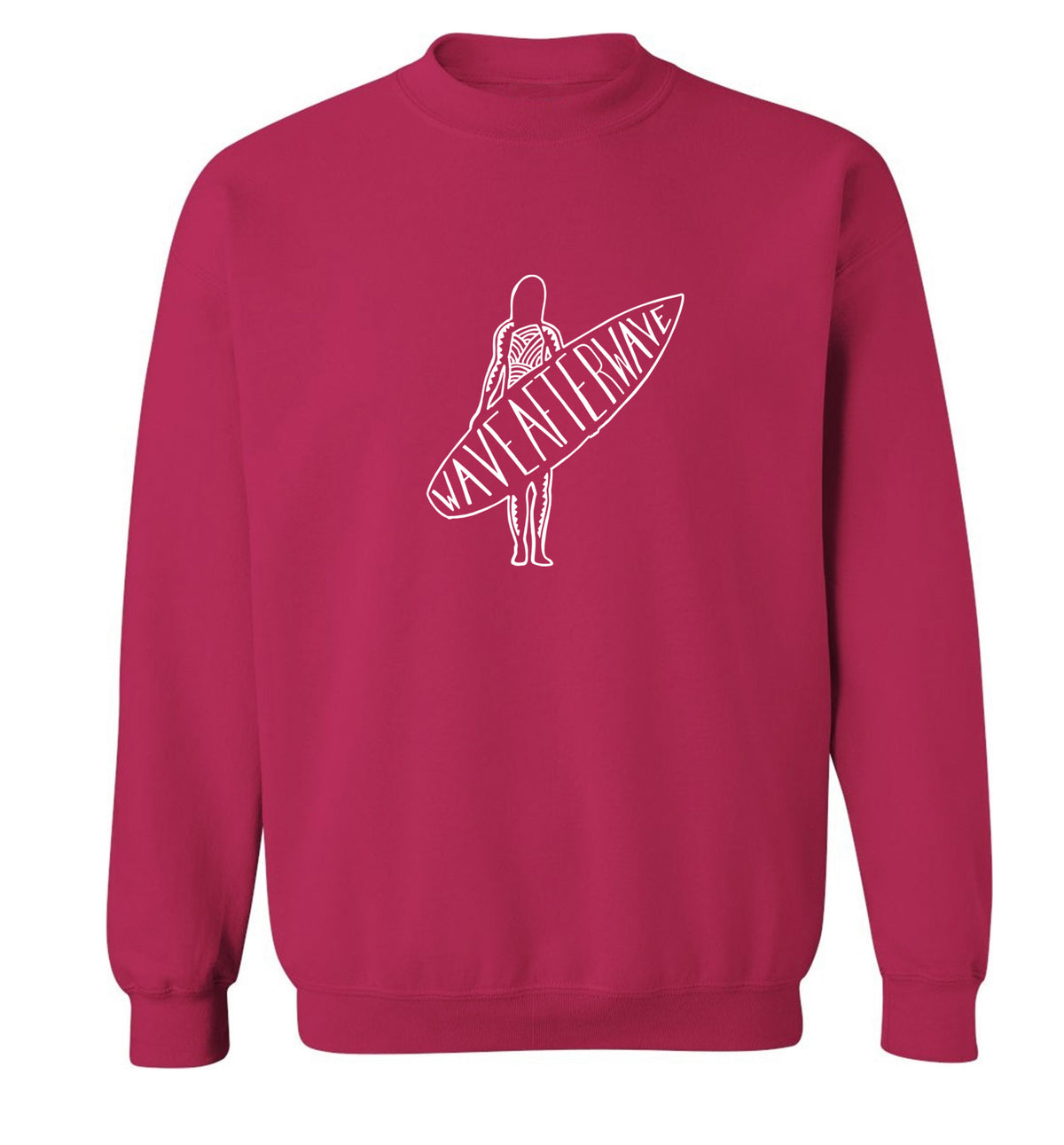 Wave after wave Adult's unisex pink Sweater 2XL