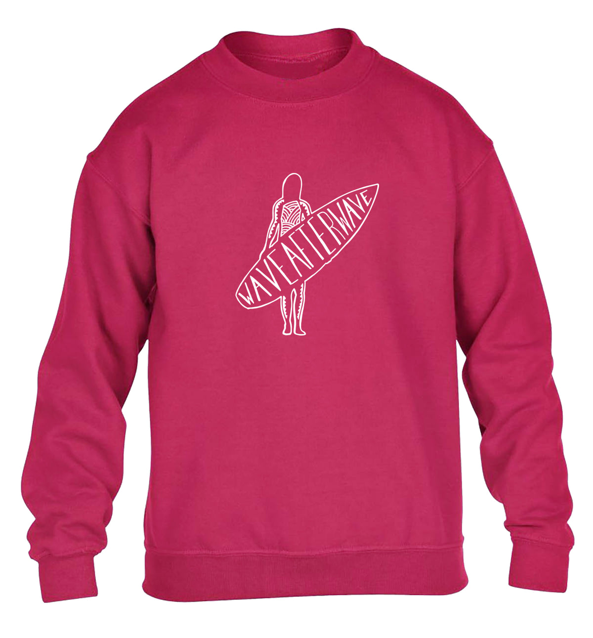 Wave after wave children's pink sweater 12-13 Years