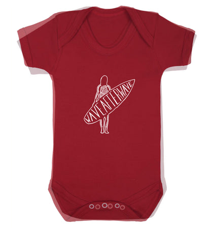 Wave after wave Baby Vest red 18-24 months