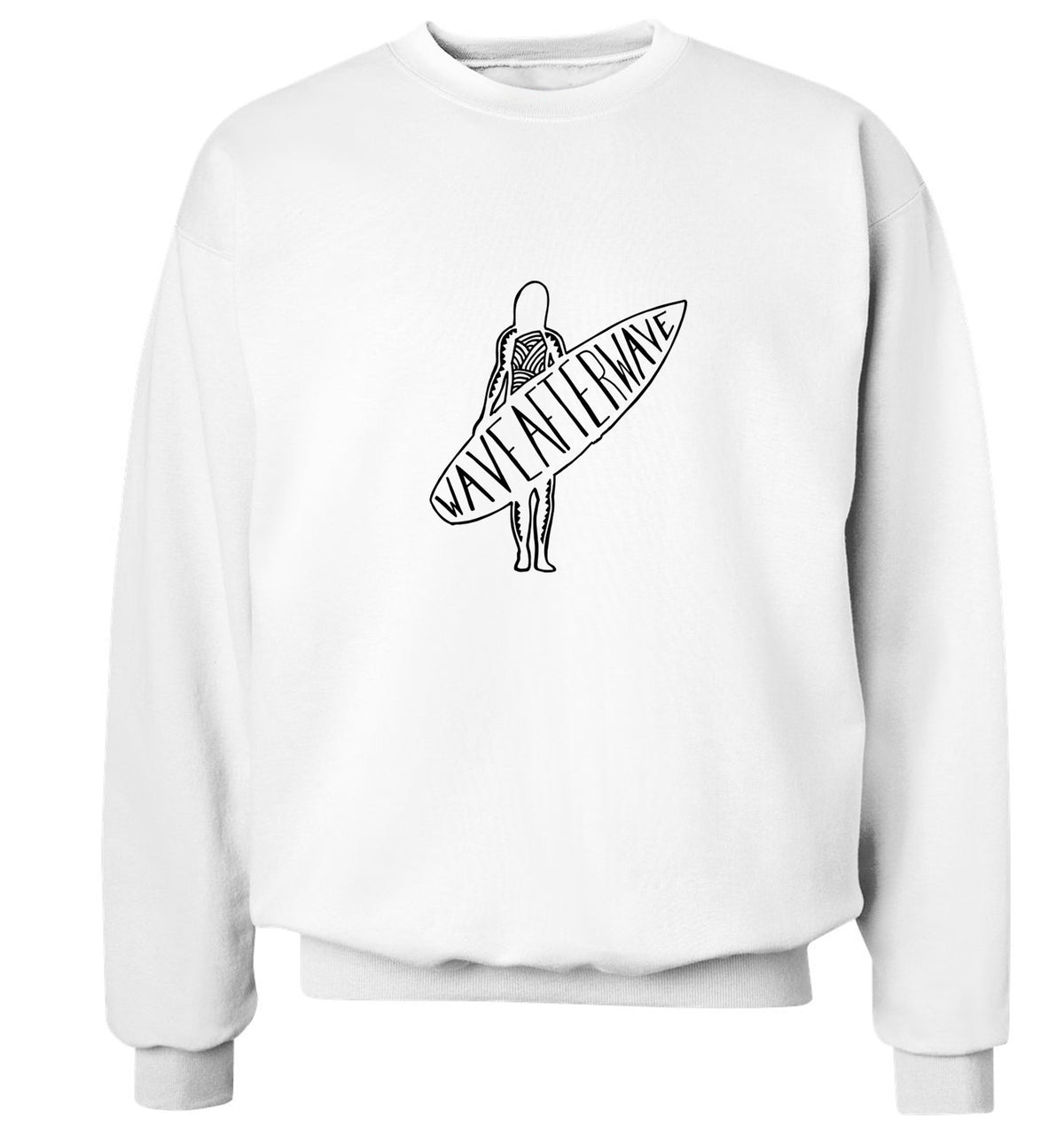 Wave after wave Adult's unisex white Sweater 2XL