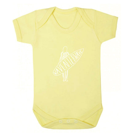 Wave after wave Baby Vest pale yellow 18-24 months