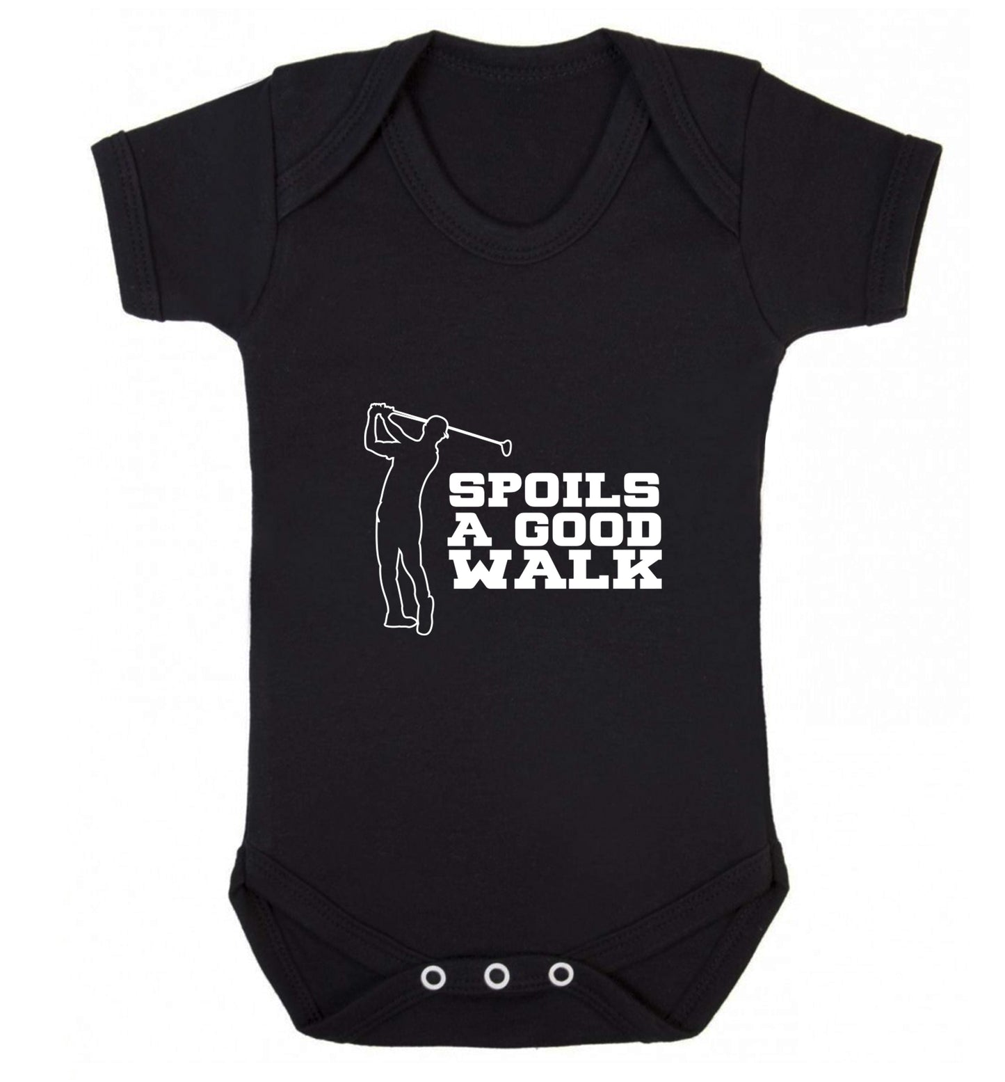 Golf spoils a good walk Baby Vest black 18-24 months