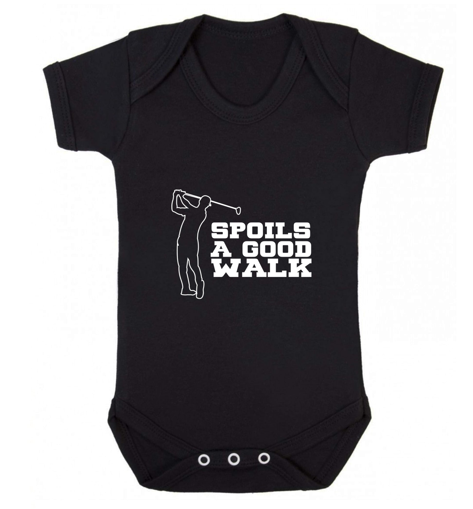 Golf spoils a good walk Baby Vest black 18-24 months