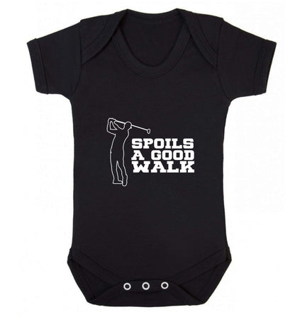 Golf spoils a good walk Baby Vest black 18-24 months