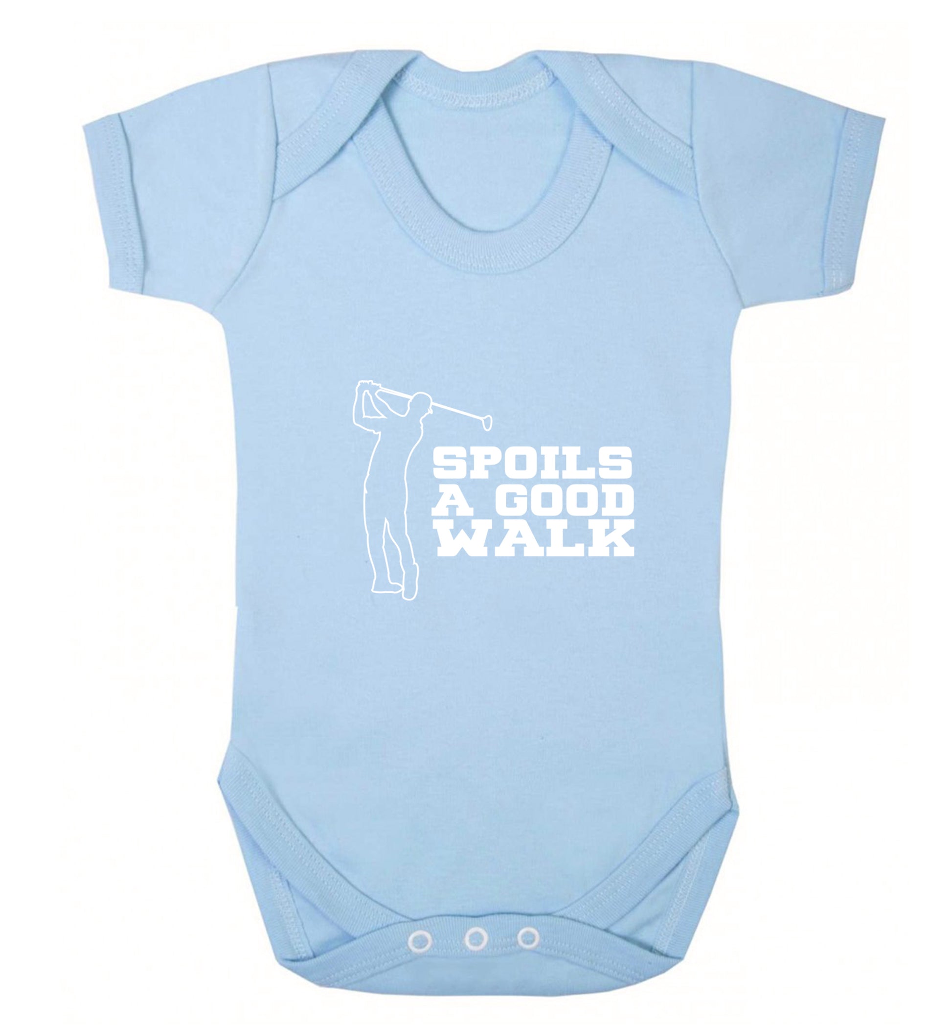 Golf spoils a good walk Baby Vest pale blue 18-24 months