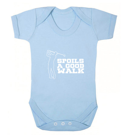 Golf spoils a good walk Baby Vest pale blue 18-24 months