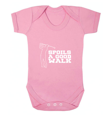 Golf spoils a good walk Baby Vest pale pink 18-24 months